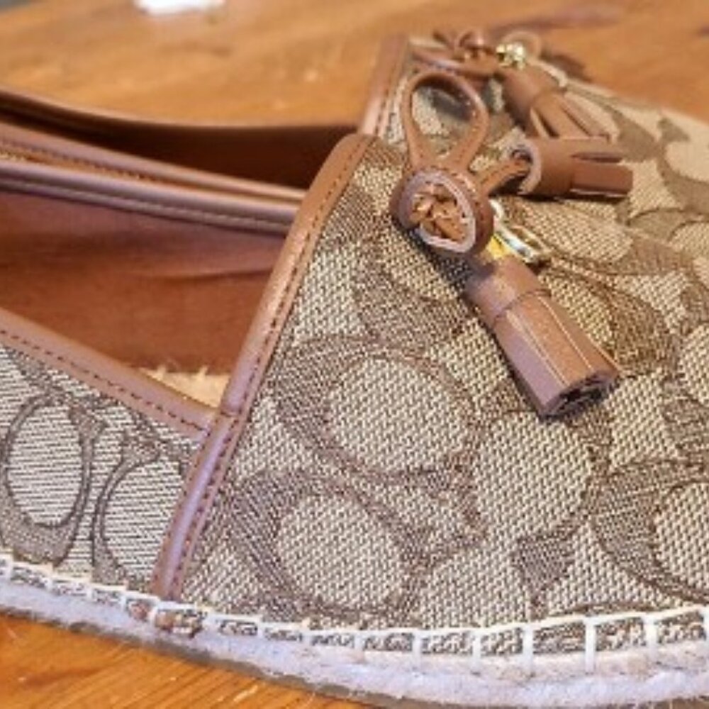 Brown Coach Flats size 9